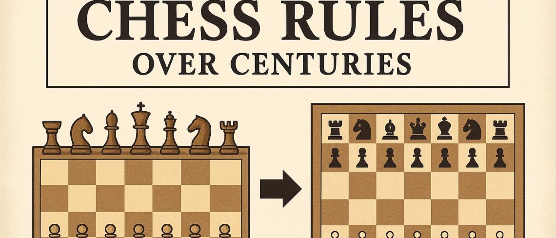 The evolution of chess rules over centuries